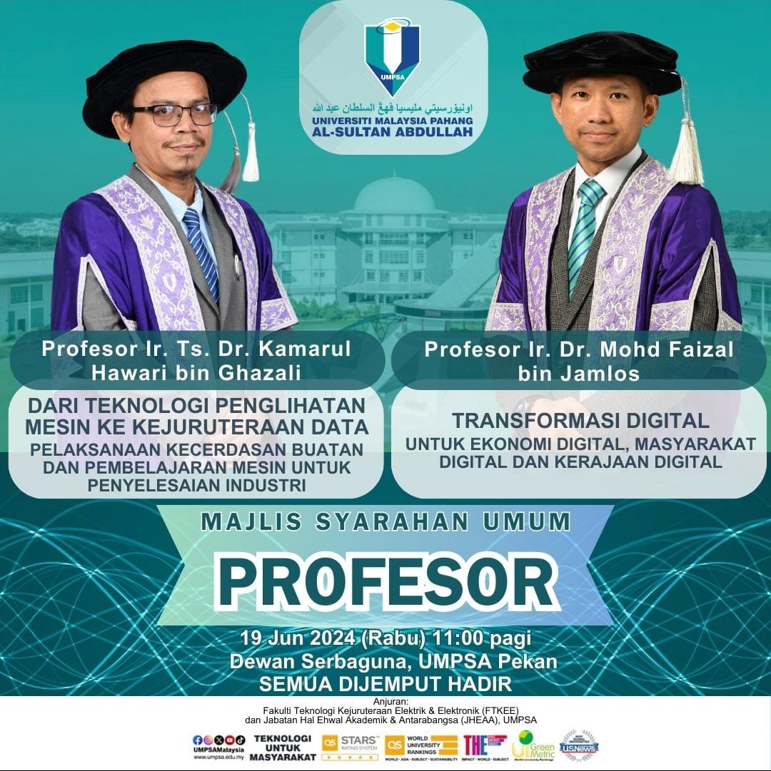 Invitation to the FTKEE UMPSA Professors’ Public Lecture 2024